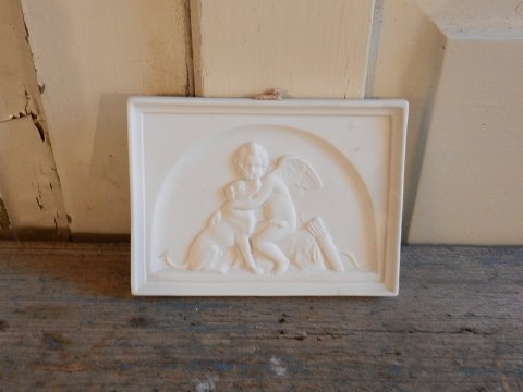B&G biscuit plakette, Amor og hund.