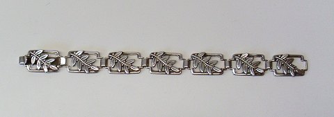 Smukt leddelt sølv armbånd af Carl M. Cohr
