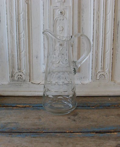 Stor smuk glaskande med sleben dekoration 30cm.