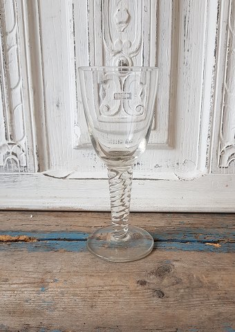 Twist porter glas fra slutningen af 1800tallet 22 cm.
