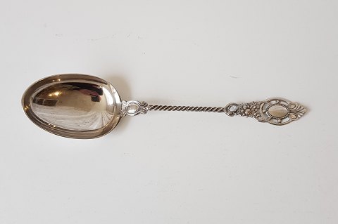 1800s serving spoon in silver