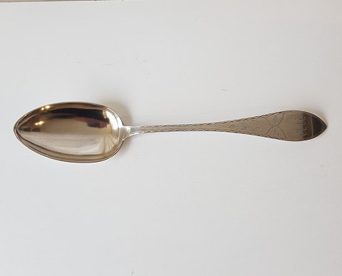 Empire large serving spoon in silver from 1898 - 27 cm.