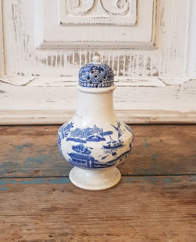 1800tals engelsk fajancestrøer "Blue Willow"
