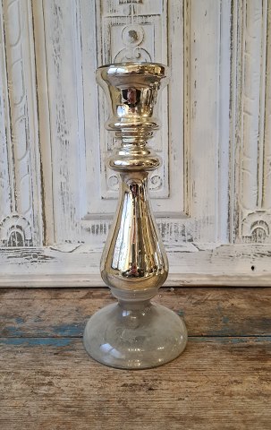 1800 tals lysestage fattigmands sølv 28 cm.