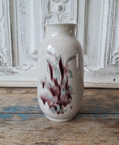 Thorkild Olsen for Royal Copenhagen unique vase with abstract painting from 1951