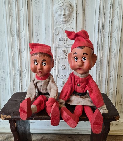 Pair of old shop elfs