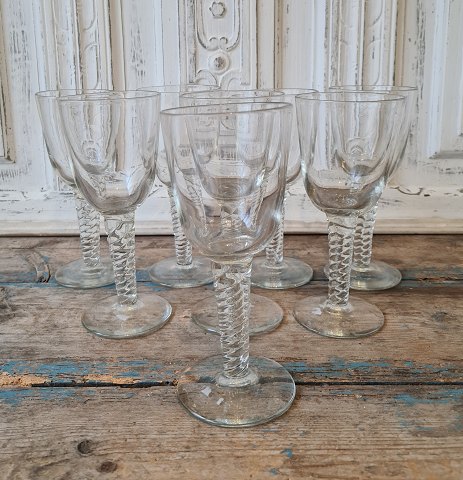 Twist porter glas fra slutningen af 1800tallet Holmegaard eller Aalborg glasværkHøjde 19,5 cm.