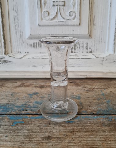 1800tals Rakker glas med hul stilk