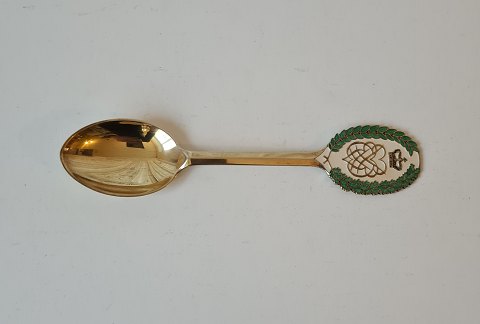 Anton Michelsen Memorial Desk In Gilded Sterling Silver from 1968. On the occasion of Princess Benedikte & Prince Richard