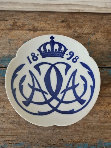 Royal Copenhagen Commemorative plaque on the occasion of Prince Christian