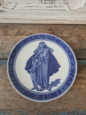Royal Copenhagen Commemorative plate - Odd Fellow plate on the occasion of the 40th anniversary of the establishment of Denmark