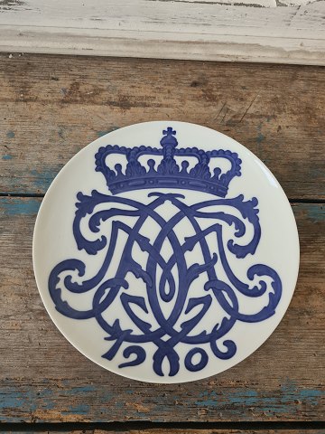 Royal Copenhagen Commemorative plaque on the occasion of the coronation of King Haakon & Queen Maude of Norway 1906