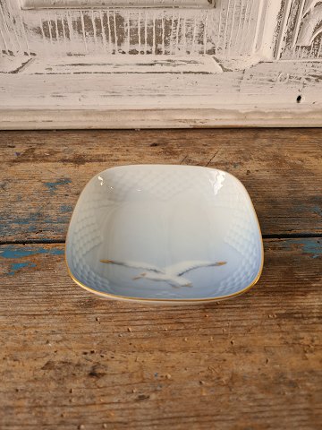 B&G Seagull with gold edge square dish no. 194 - 333