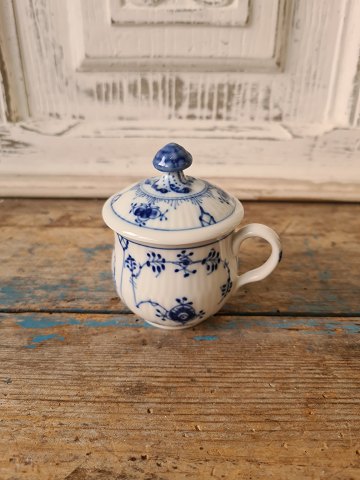 Royal Copenhagen Blue fluted mustard cup - cream cup no. 64