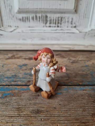 Royal Copenhagen Pixie elf on skis No. 179