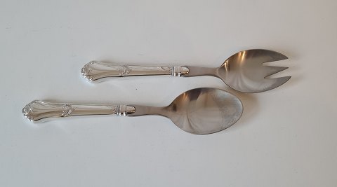 Rosenholm salad cutlery in silver and steel 20.5 cm.