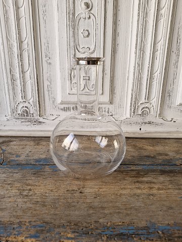 Ole Palsby for Georg Jensen glass decanter with sterling silver collar
