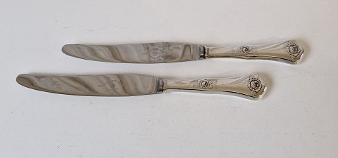 Rosen frokostkniv i sølv og stål 21 cm.