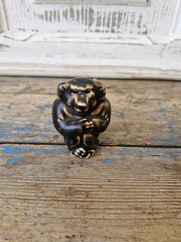 Royal Copenhagen stoneware figurine - small monkey no. 20209