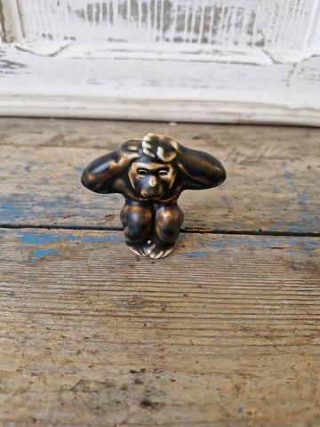 Royal Copenhagen stoneware figurine - small monkey No. 20217