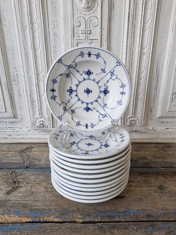 Royal Copenhagen Blue Fluted Hotel Porcelain small soup plate no. 500 - 20.5 cm.