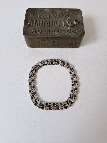 Vintage Bismarck armbånd i sølv