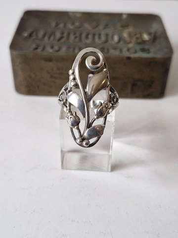 Beautiful silver ring in fine art style