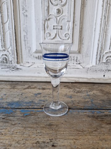 Holmegaard Blå klokke portvinsglas