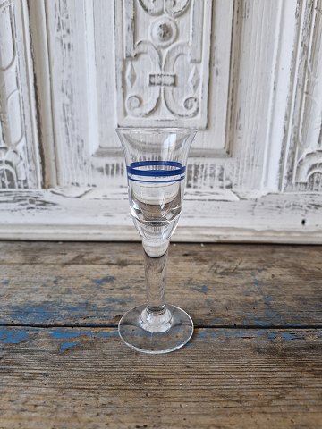 Holmegaard Blå klokke snapseglas