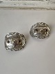 Pair of silver shoe buckles with red tassels by Johan Christian Bernbaum 1797-1859 - Hobro