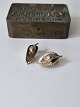 Eggert vintage ear clips in the shape of rose buds made of gold-plated sterling silver