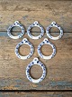 Royal Copenhagen napkin rings decorated with blue flowers