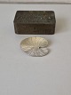 Hermann Siersbøl vintage brooch in sterling silver made as a water lily leaf
